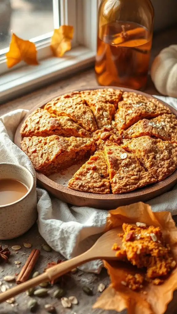 pumpkin spice oatmeal bake