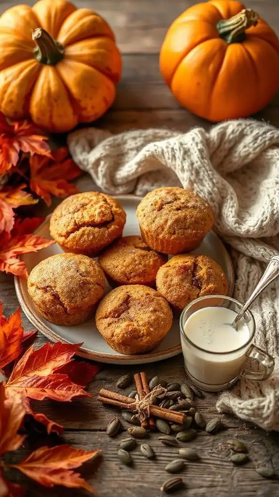 pumpkin spice protein muffins