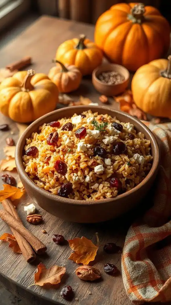 pumpkin spice rice pilaf