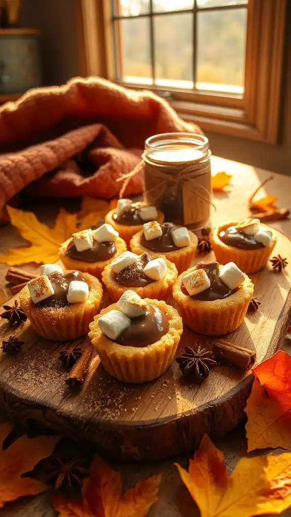 pumpkin spice s mores cookie cups