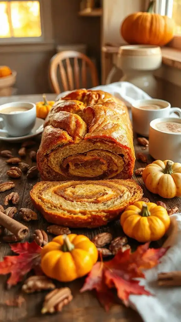 pumpkin spice swirl delight