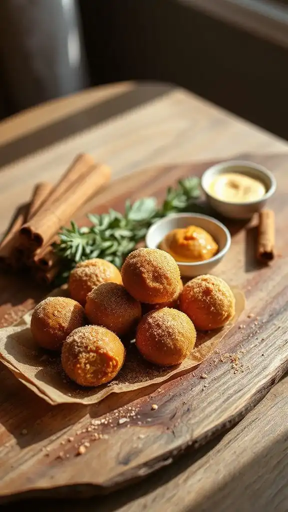 pumpkin spice truffle treats