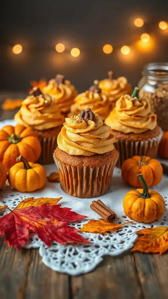 pumpkin spice vegan cupcakes