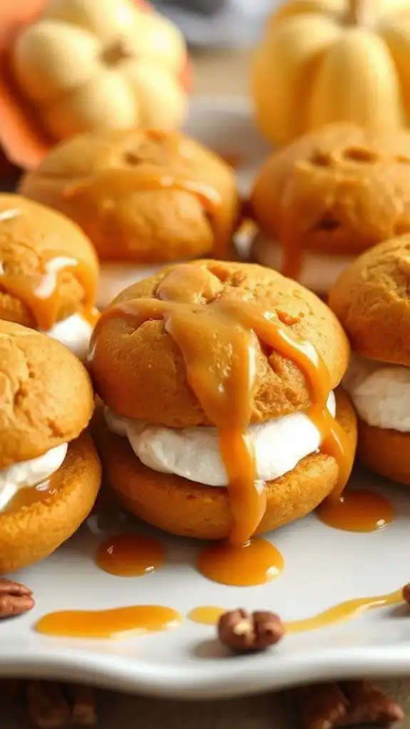 pumpkin spice whoopie pies