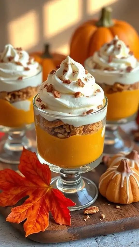 pumpkin spice yogurt parfaits
