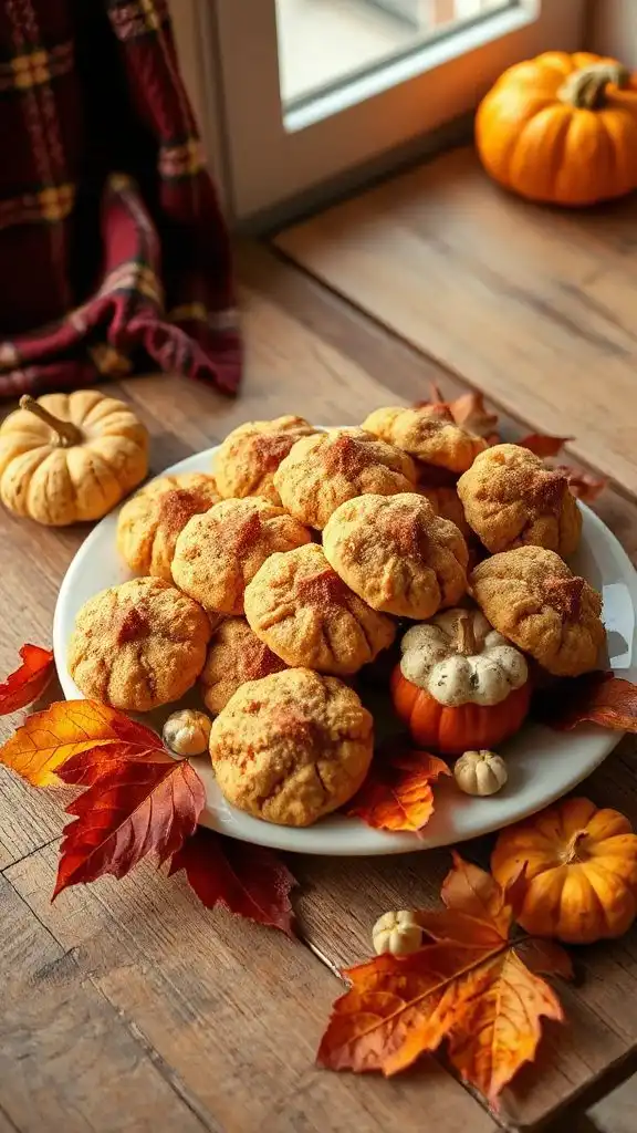 pumpkin spiced chewy cookies