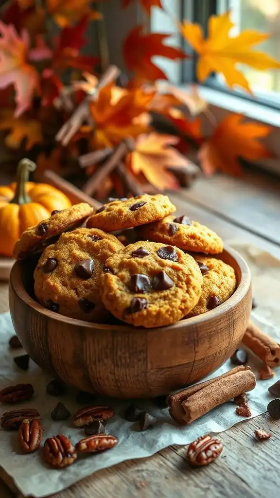 pumpkin spiced chocolate chip cookies pumpkin spiced chocolate chip cookies
