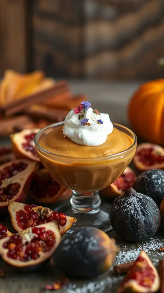 pumpkin spiced ricotta mousse dessert pumpkin spiced ricotta mousse dessert