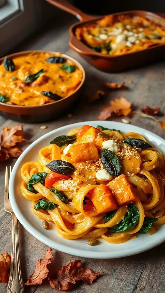 pumpkin spinach lasagna recipe