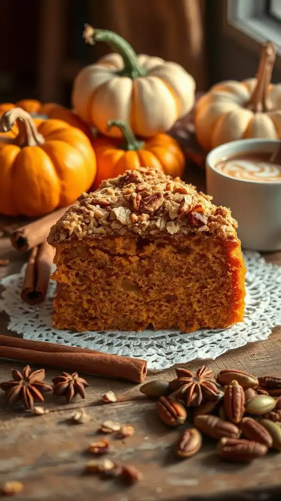 pumpkin streusel cake recipe