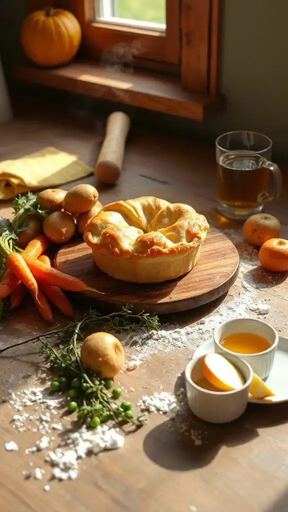 quick and comforting chicken pot pie