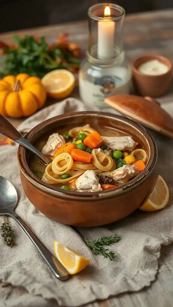 quick and comforting chicken soup