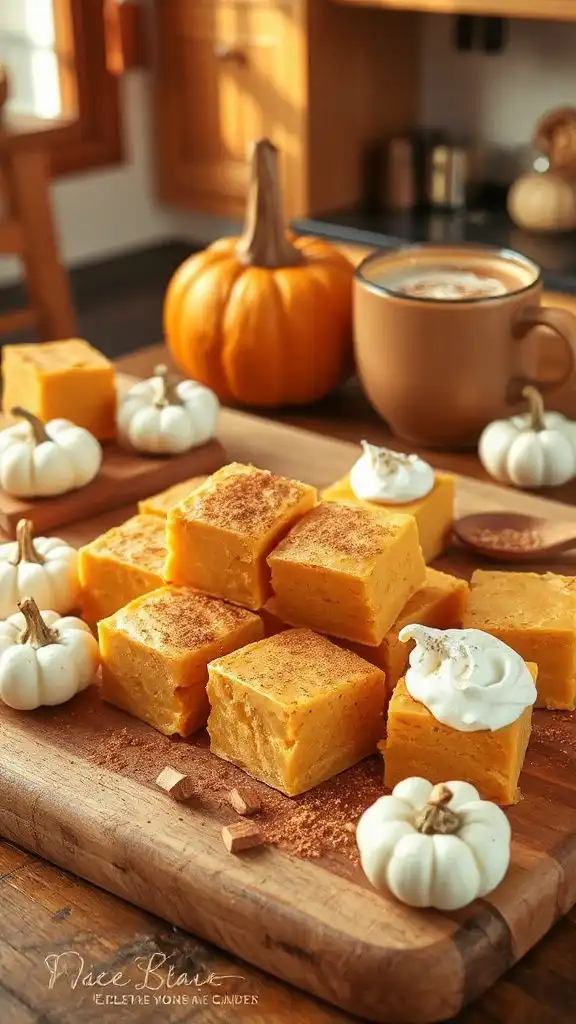 quick and creamy pumpkin fudge