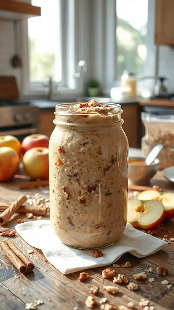 quick apple cinnamon oats