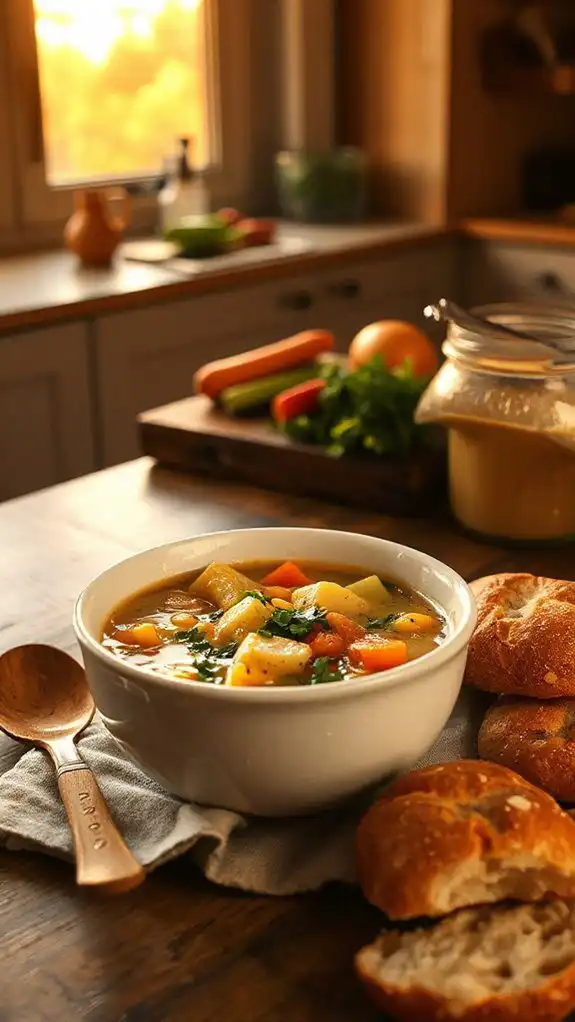 quick hearty vegetarian chowder