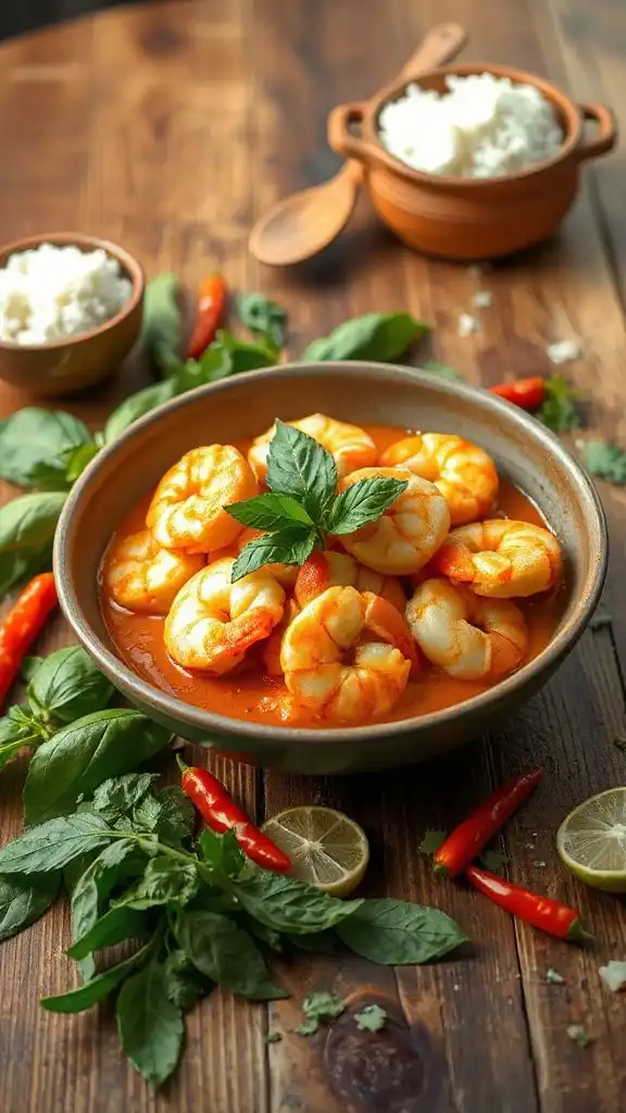 quick thai coconut shrimp
