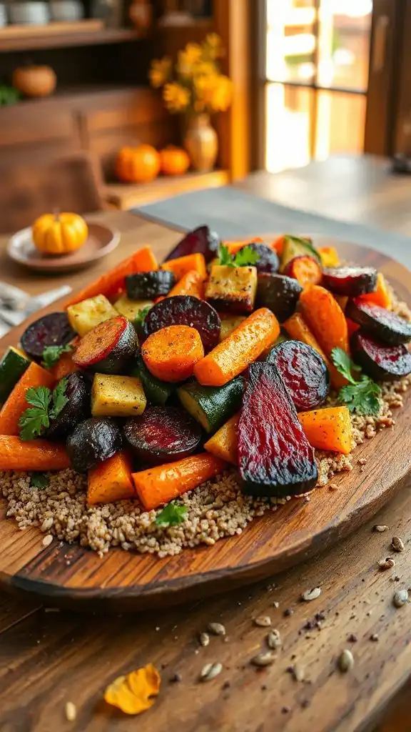 quinoa and roasted vegetables