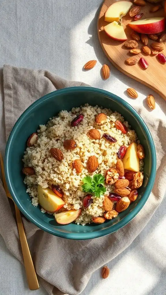 quinoa apples almonds wholesome