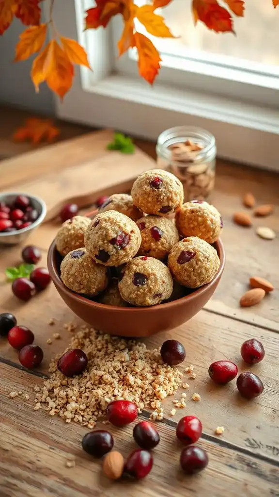 quinoa cranberry energy bites