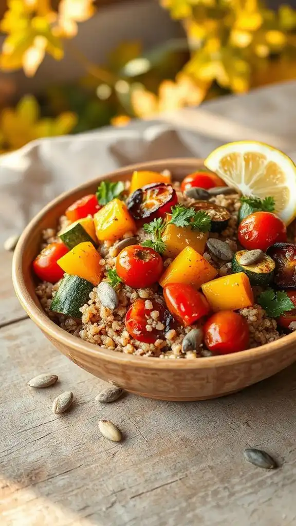 quinoa roasted vegetable salad