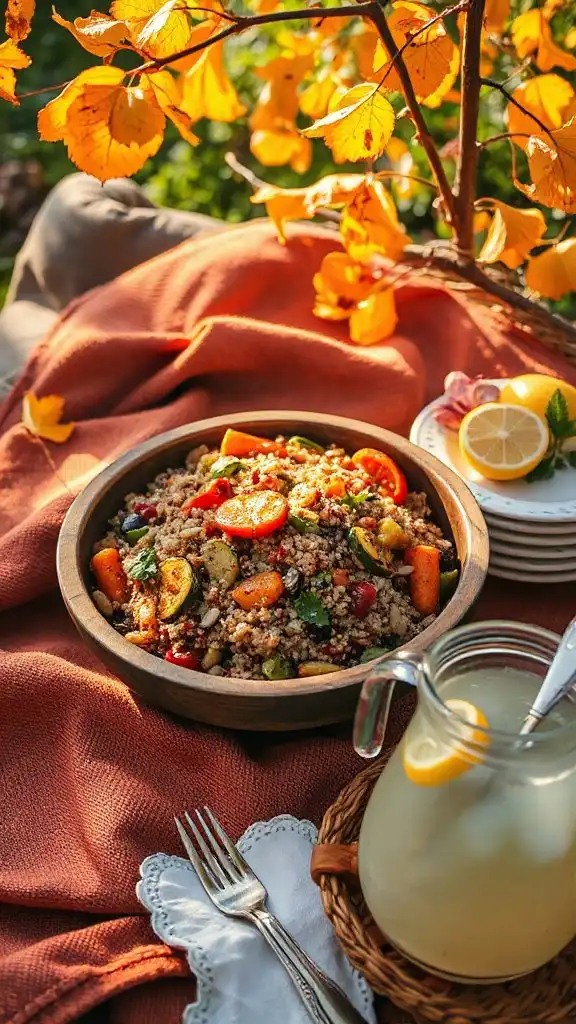 quinoa salad with roasted vegetables