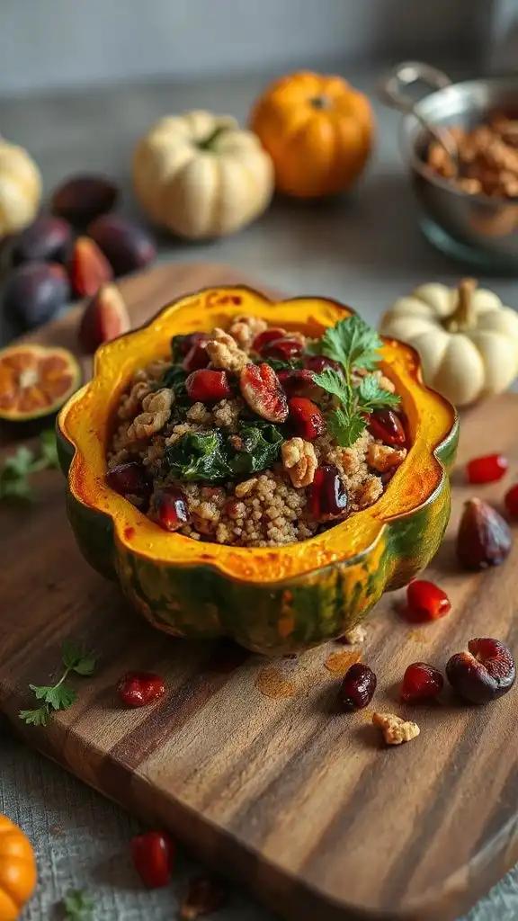 quinoa stuffed acorn squash