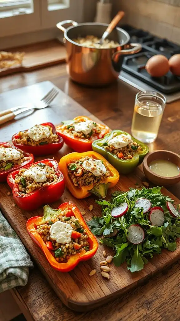 quinoa stuffed bell peppers