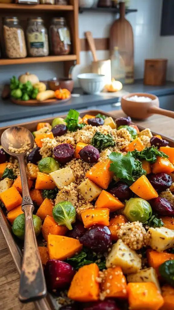 quinoa with roasted vegetables
