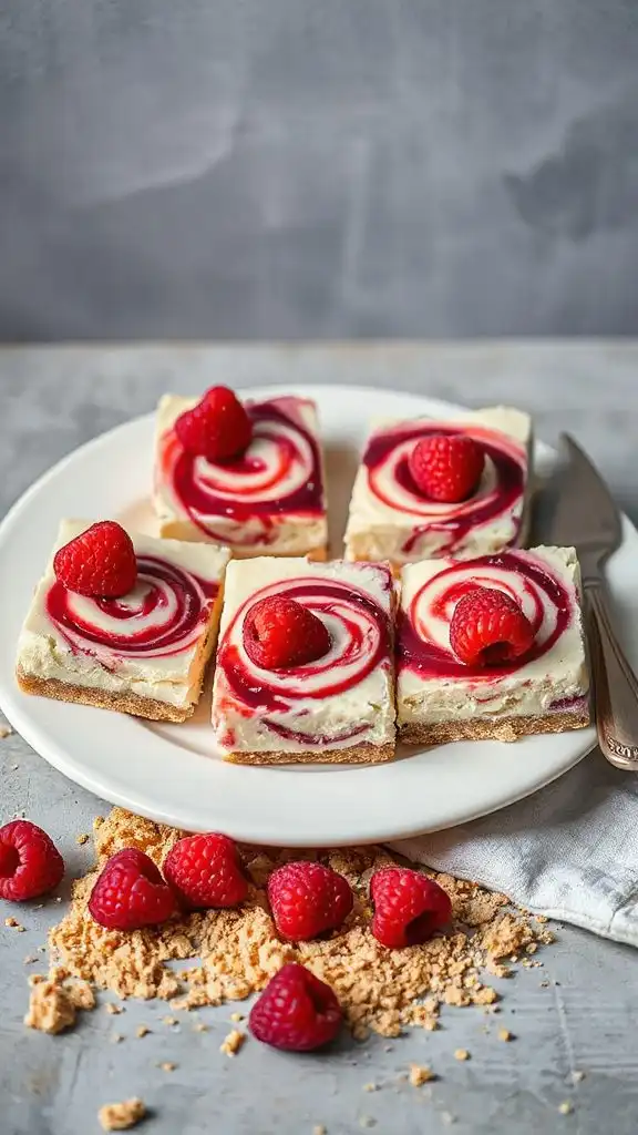 raspberry cheesecake dessert bars