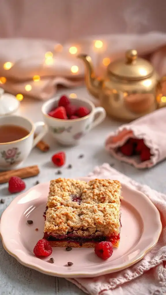 raspberry crumble bar delight