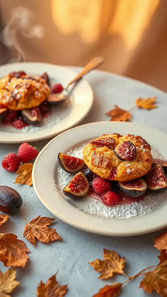 raspberry fig cobbler delight