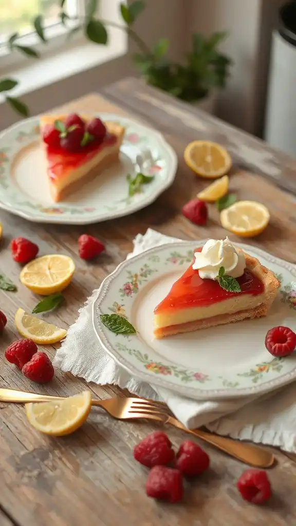 raspberry lemon tart delight