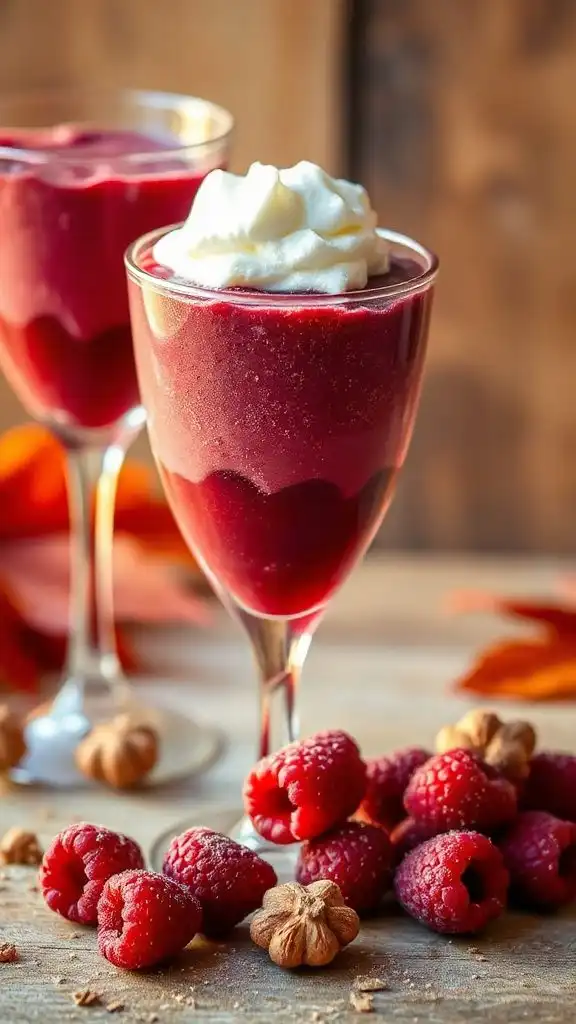 raspberry nutmeg dessert cream
