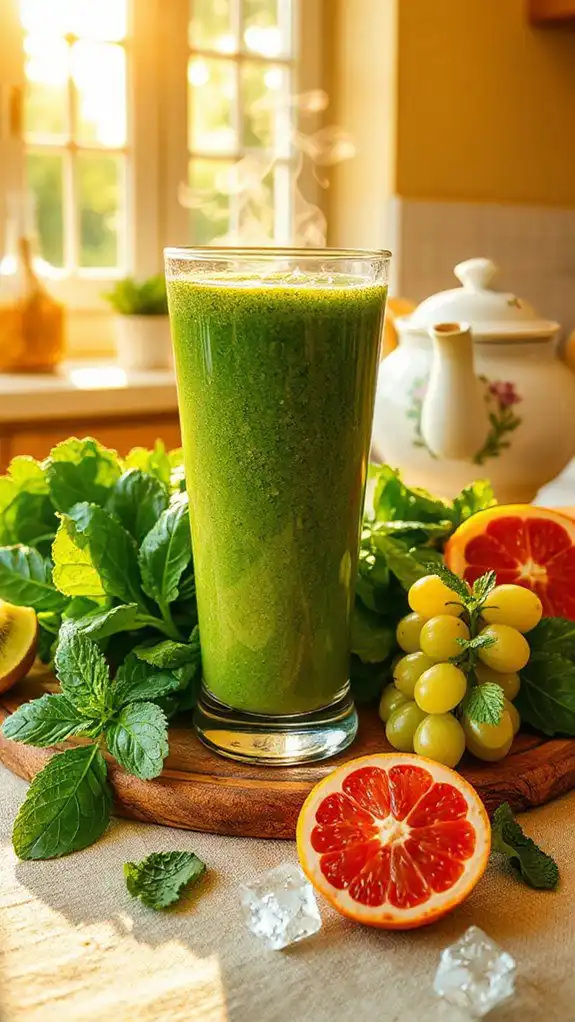 refreshing citrus green smoothie