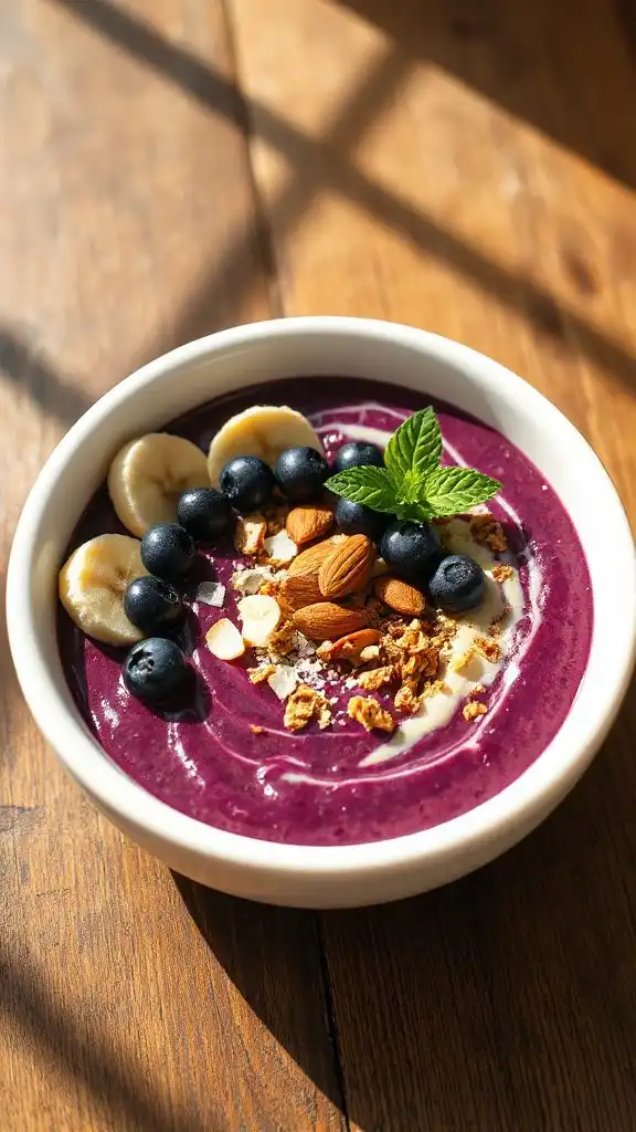 revitalizing blueberry acai bowl
