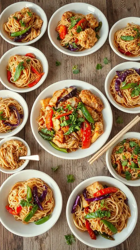 rice noodle vegetable dinners