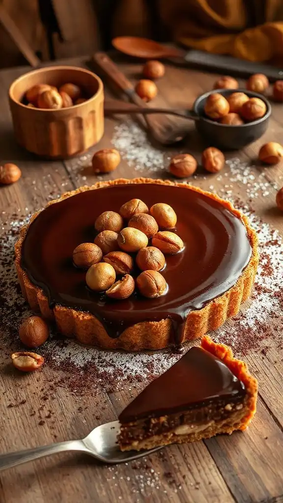rich chocolate hazelnut dessert