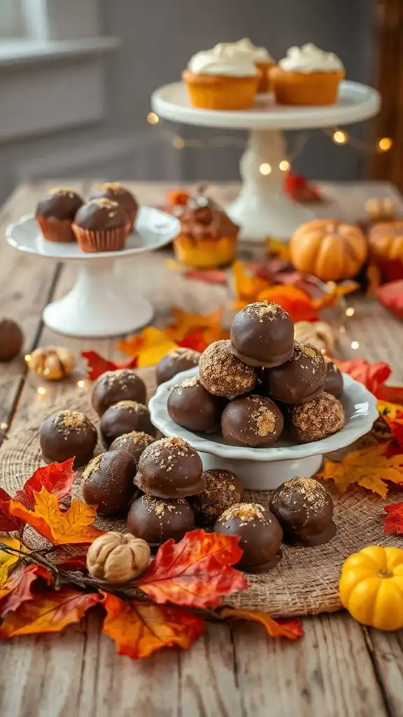 rich chocolate hazelnut truffles