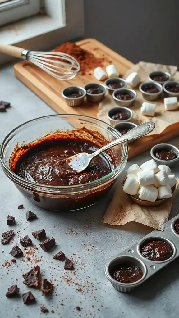 rich chocolate marshmallow brownies