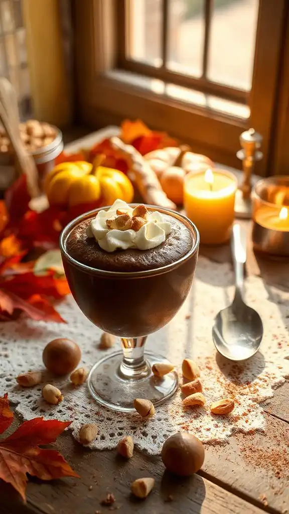 rich hazelnut chocolate mousse