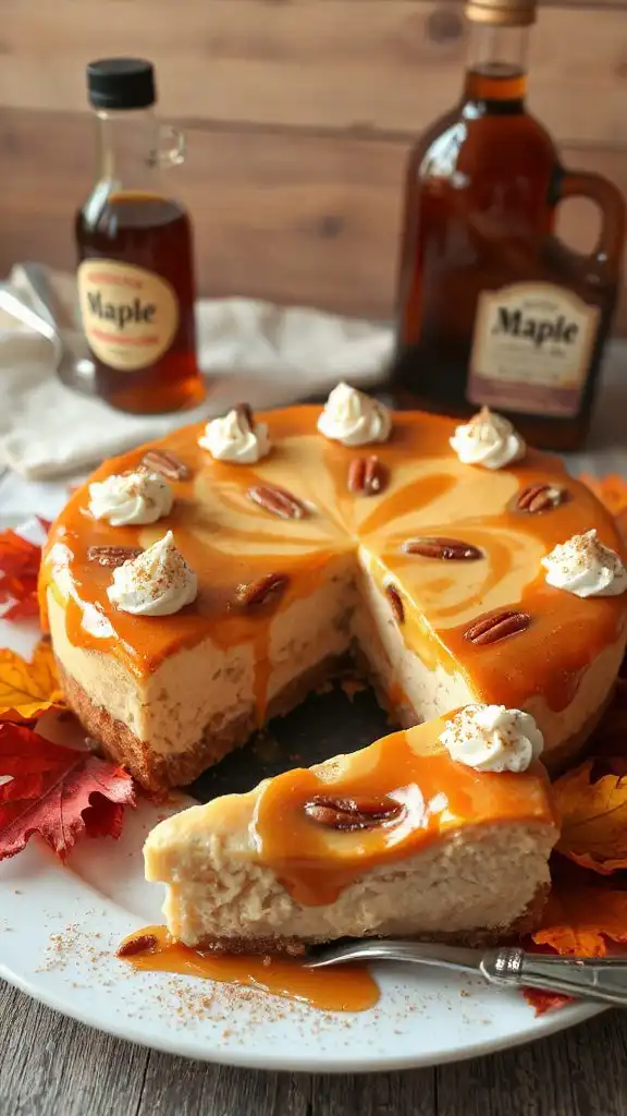 rich maple cheesecake delight