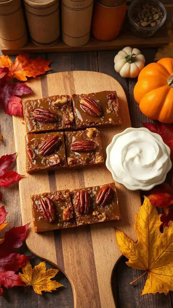rich maple pecan bars