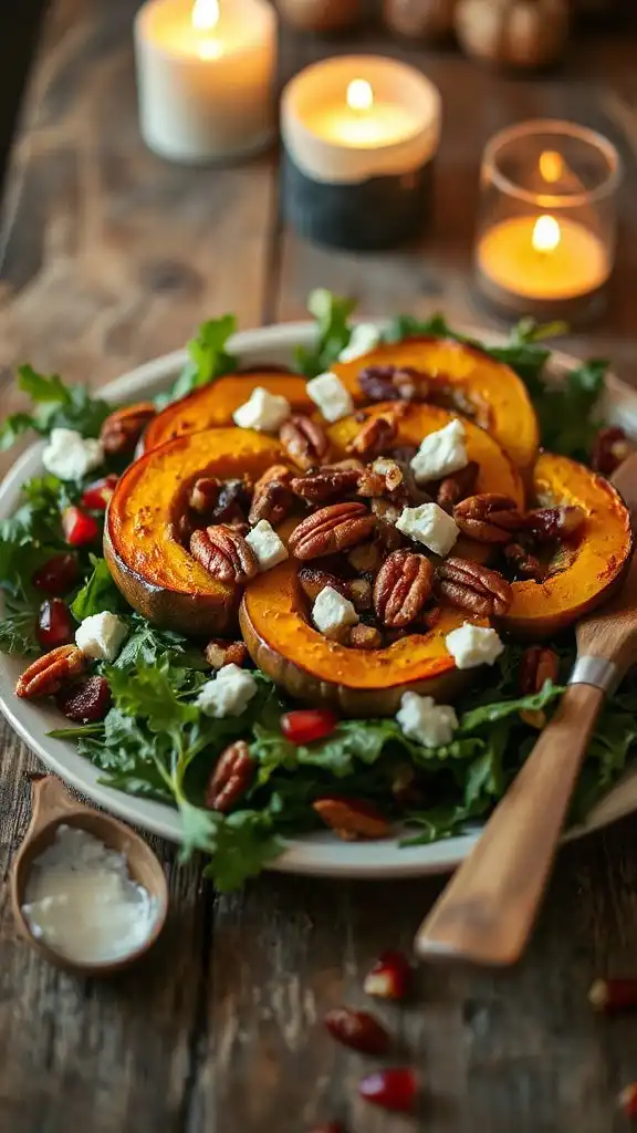 roasted acorn squash salad