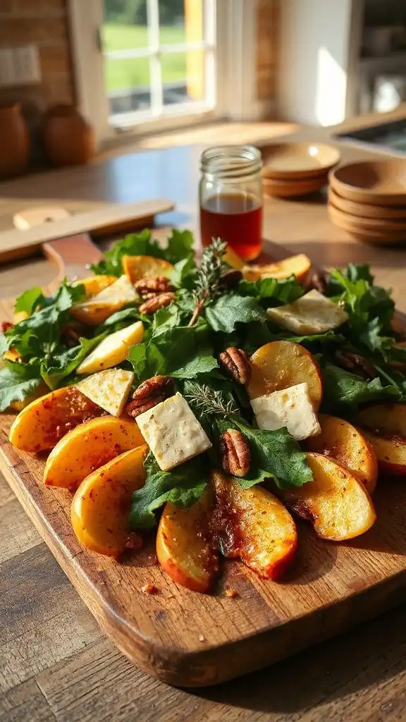 roasted apple salad assembly roasted apple salad assembly