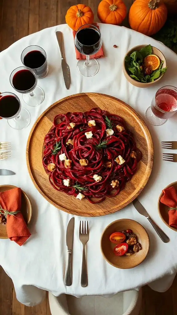 roasted beet goat cheese pasta