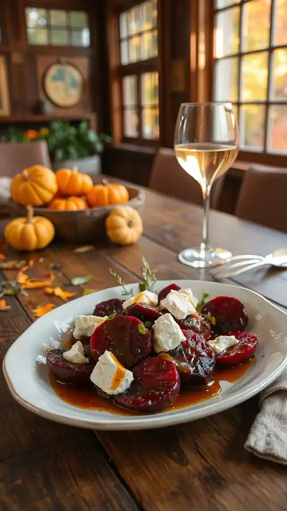 roasted beet goat cheese salad
