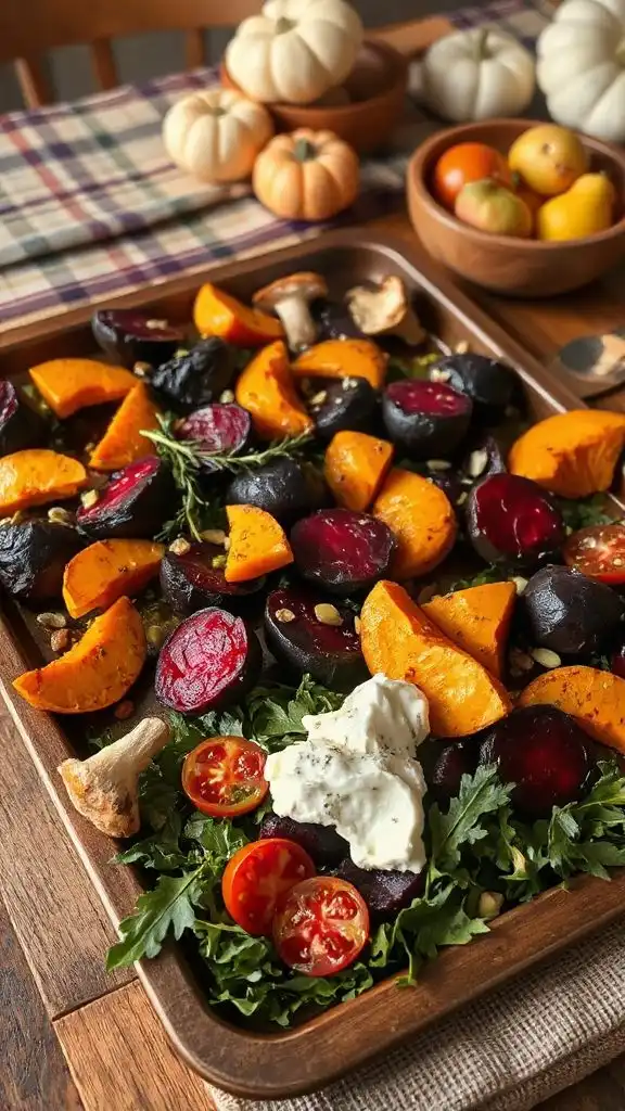 roasted beet goat cheese salad