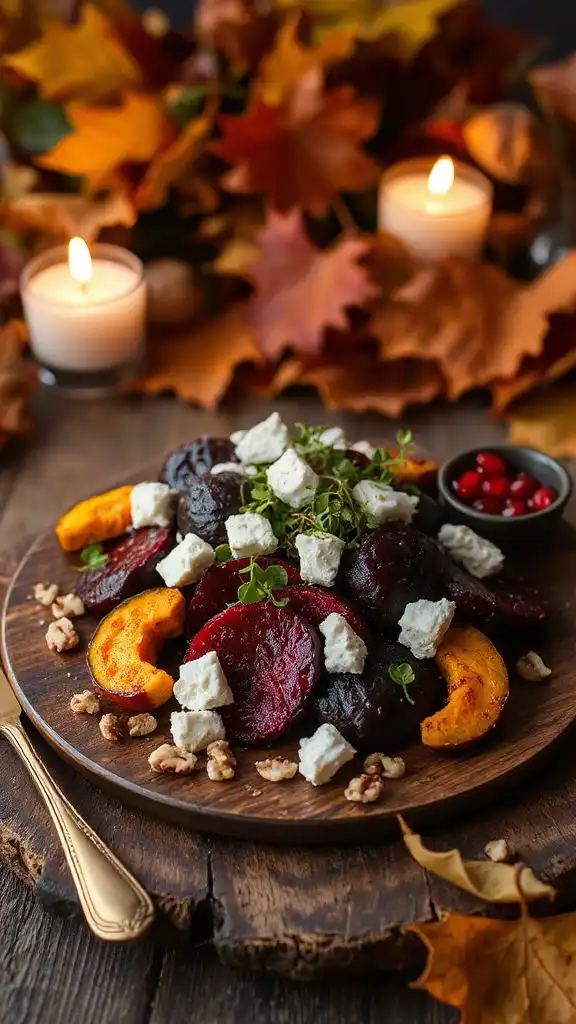 roasted beet goat cheese salad