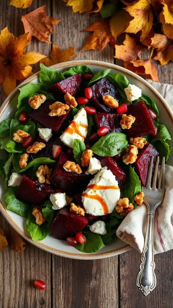 roasted beet goat cheese salad