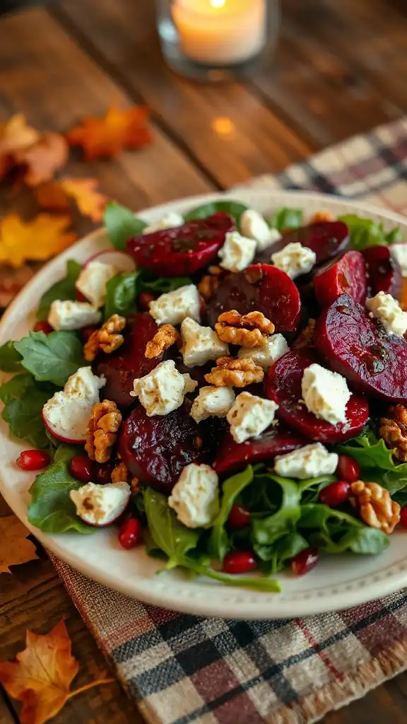 roasted beet goat cheese salad